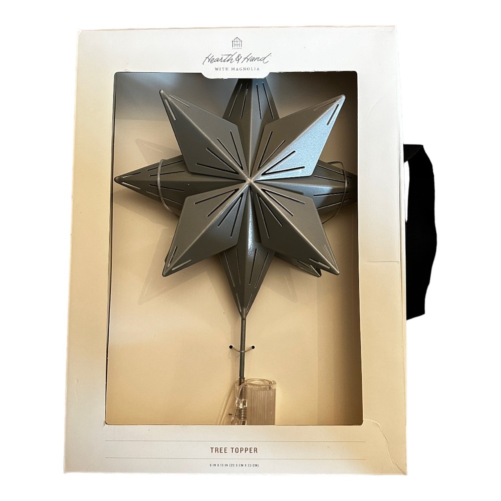 Hearth & Hand with Magnolia Christmas Tree Topper‎ nwt